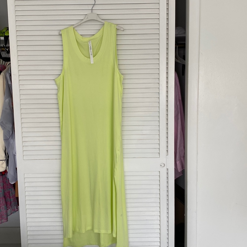 Lululemon maxi neon yellow dress
